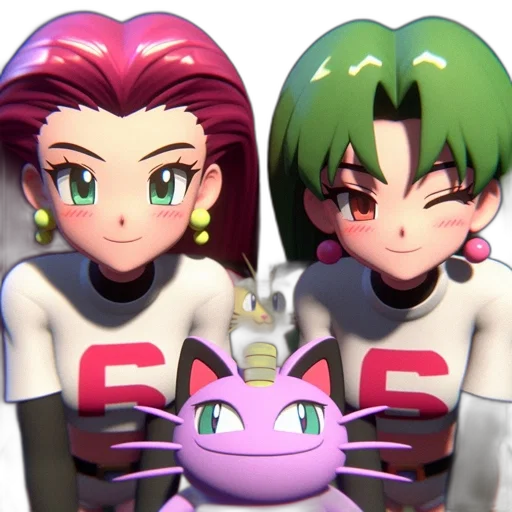 3d render, vaporwave, concept art, anime transparent PNG cut-out