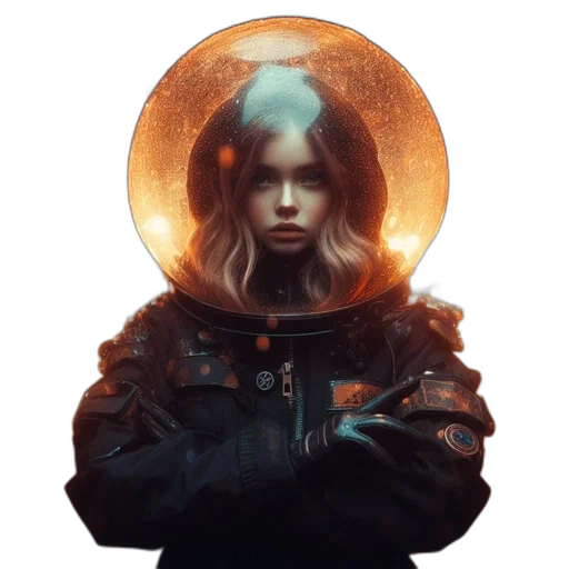 jacket, face, mask, robot transparent PNG cut-out