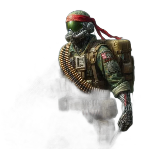 weapon, robot, mask, concept art transparent PNG cut-out