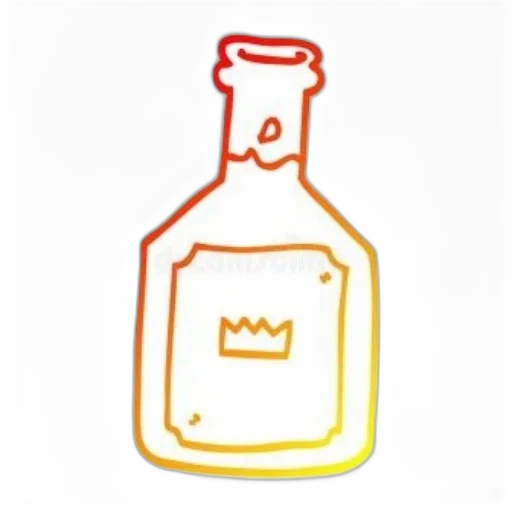 crown, bottle, food, pixel art transparent PNG cut-out