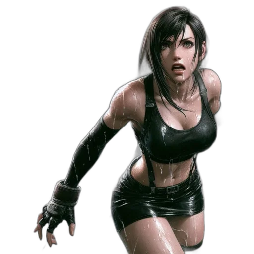 concept art, comic book art, cyberpunk, fantasy art transparent PNG cut-out