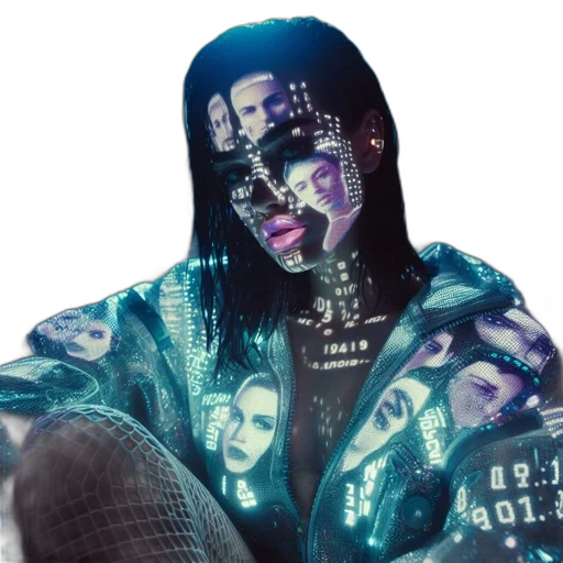 jacket, robot, face, mask transparent PNG cut-out