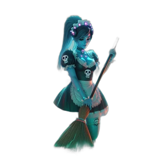 staff, robot, weapon, dress transparent PNG cut-out