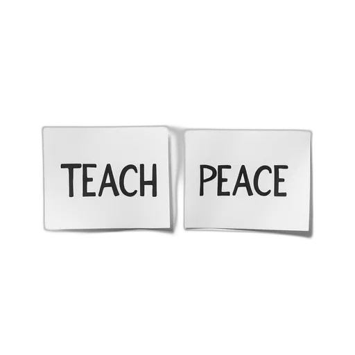 white, sticker, word, teach transparent PNG cut-out