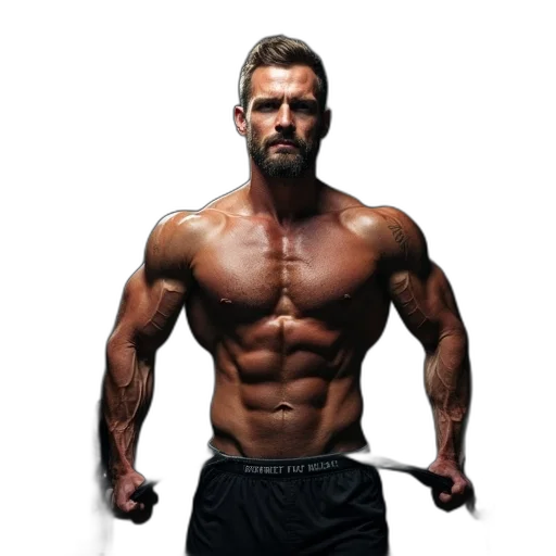 animal, photorealistic, crossfit, training transparent PNG cut-out