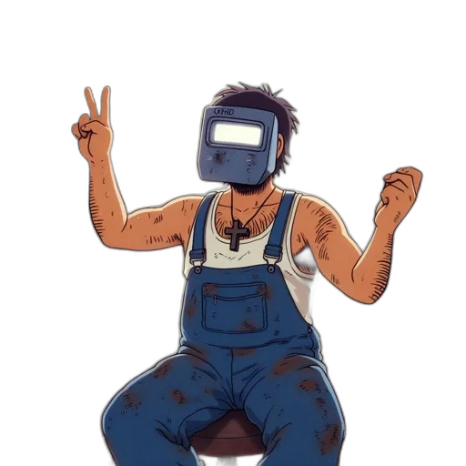 robot, mask, face, concept art transparent PNG cut-out