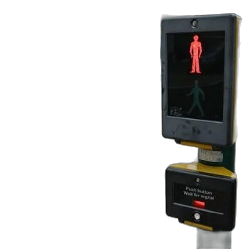 robot, pedestrian, crossing, signal transparent PNG cut-out