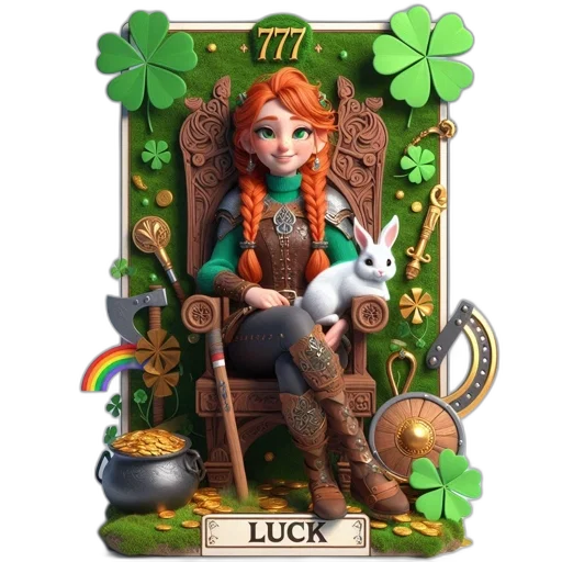 concept art, fantasy art, green-eyed, red-haired transparent PNG cut-out