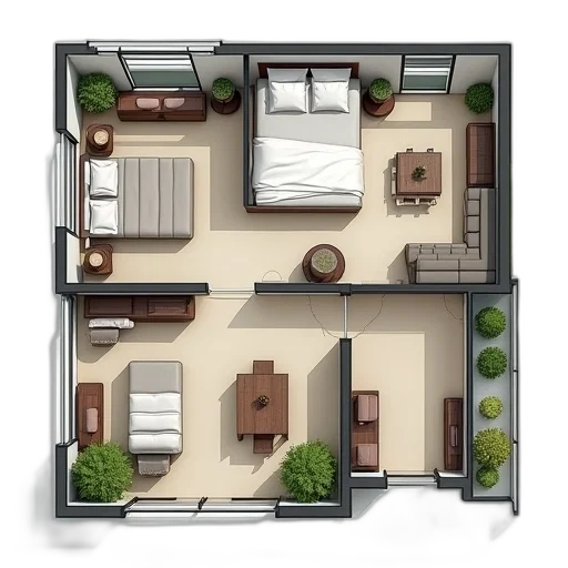 building, 3d render, photorealistic, concept art transparent PNG cut-out