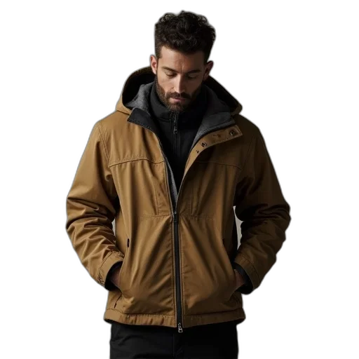 jacket, earth tones, carhartia, duck transparent PNG cut-out