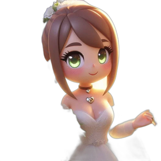 dress, jewelry, crown, staff transparent PNG cut-out