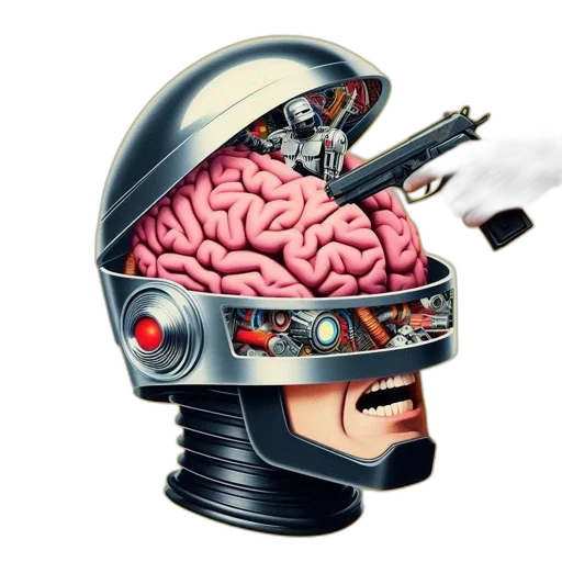 robot, face, mask, hat transparent PNG cut-out