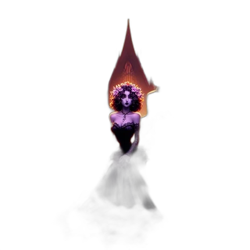 flower, crown, hat, creature transparent PNG cut-out
