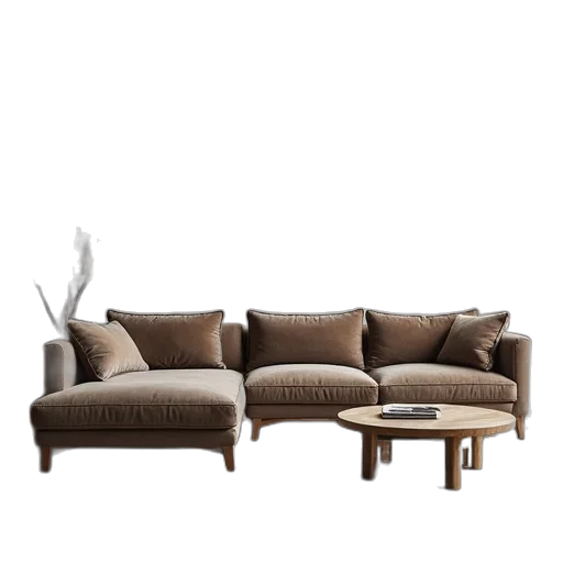 furniture, 3d render, photorealistic, earth tones transparent PNG cut-out