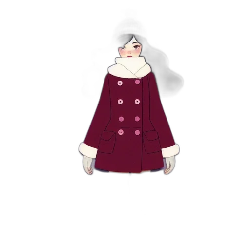 dress, jacket, hat, 3d render transparent PNG cut-out