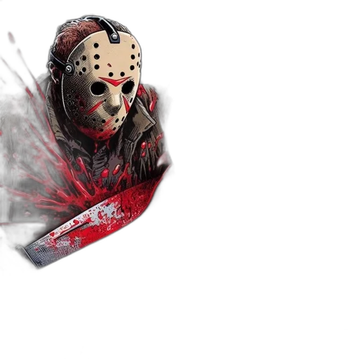 mask, concept art, 3d render, pixel art transparent PNG cut-out