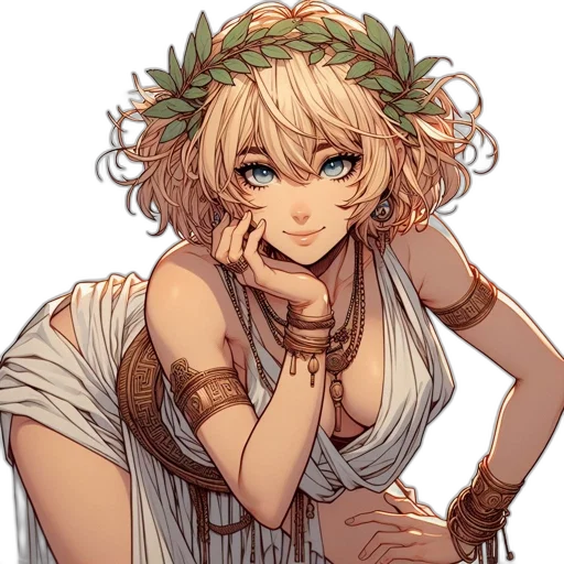 dress, staff, fantasy art, anime transparent PNG cut-out