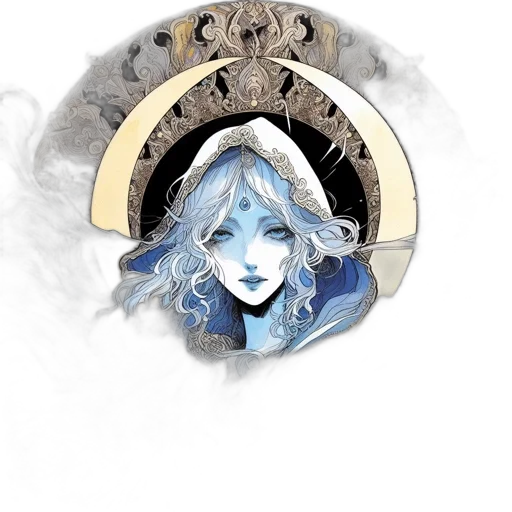 crown, jewelry, staff, fantasy art transparent PNG cut-out