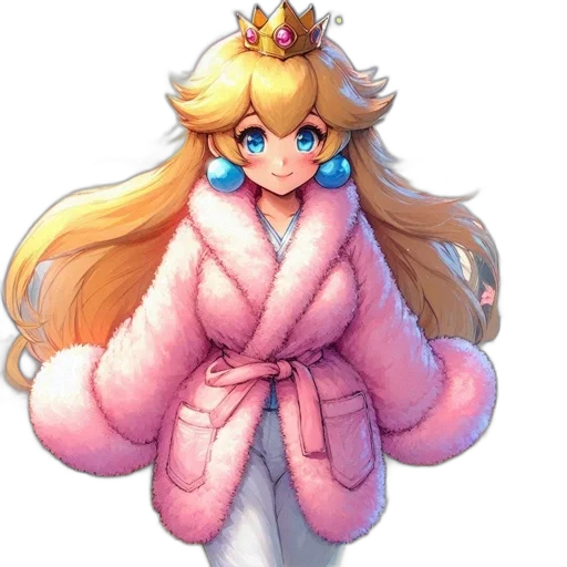 crown, dress, jacket, staff transparent PNG cut-out