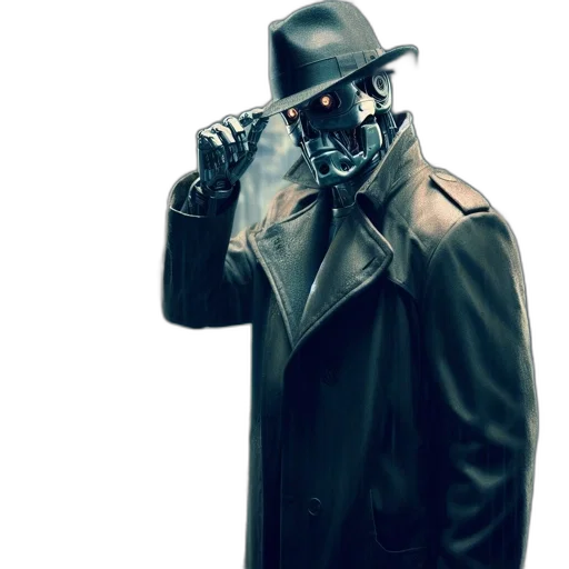 mask, jacket, robot, face transparent PNG cut-out