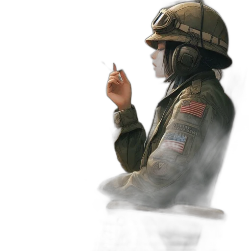 jacket, weapon, staff, concept art transparent PNG cut-out