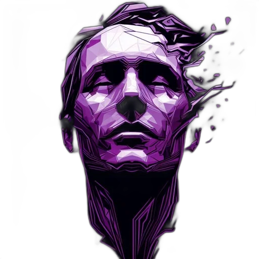 face, mask, comic book art, concept art transparent PNG cut-out