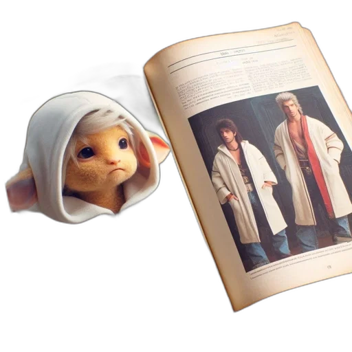open, book, displays, scenes transparent PNG cut-out