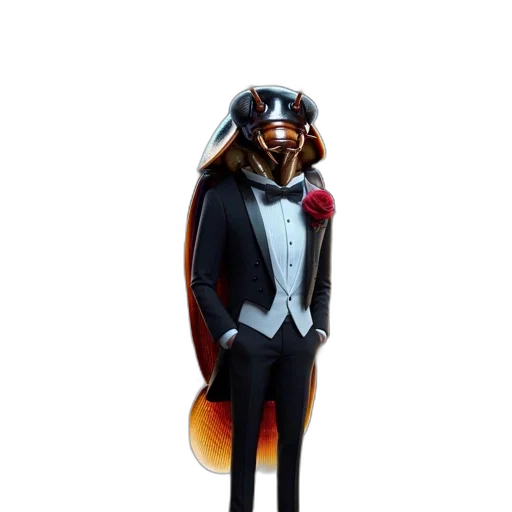 jacket, robot, staff, mask transparent PNG cut-out