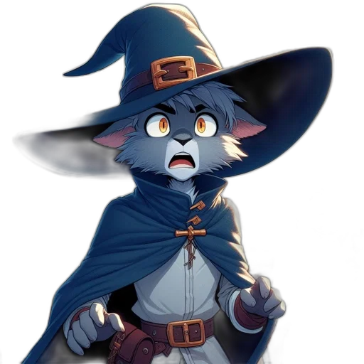 staff, hat, mask, creature transparent PNG cut-out