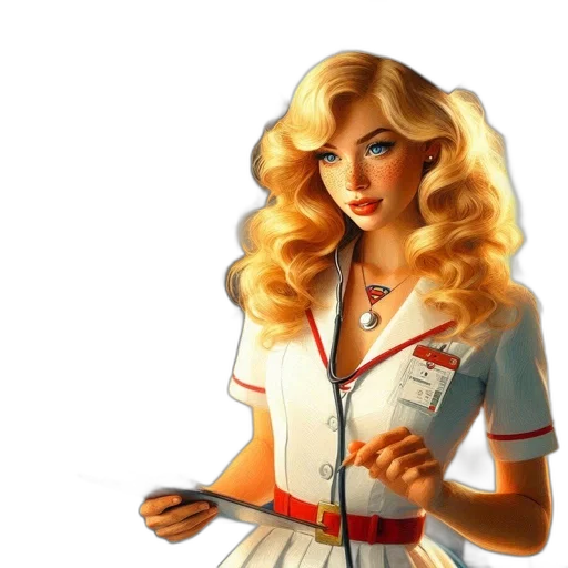 staff, dress, concept art, photorealistic transparent PNG cut-out