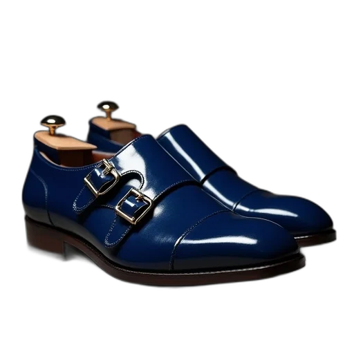 shoes, dark, blue, formal transparent PNG cut-out