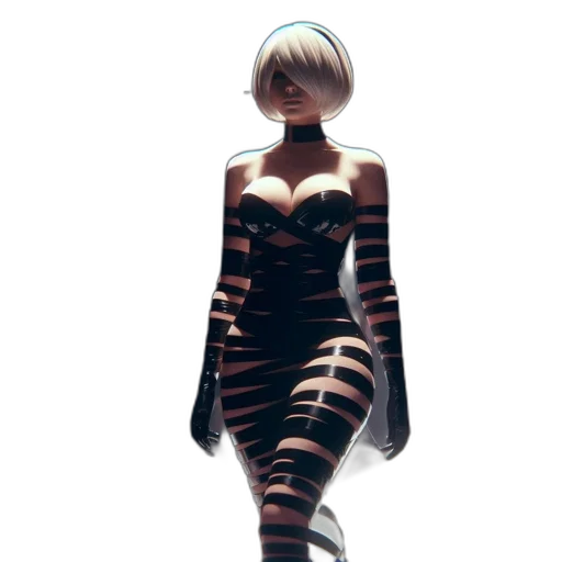 dress, robot, creature, mask transparent PNG cut-out
