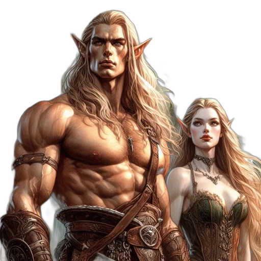 fantasy art, concept art, comic book art, photorealistic transparent PNG cut-out