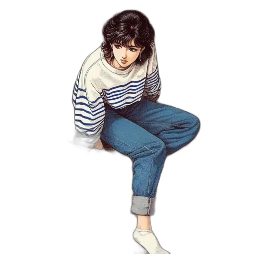 jacket, shoes, photorealistic, watercolor transparent PNG cut-out