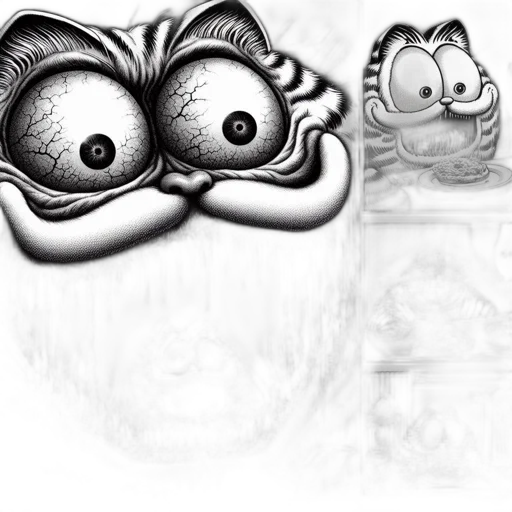 mask, creature, face, pencil sketch transparent PNG cut-out