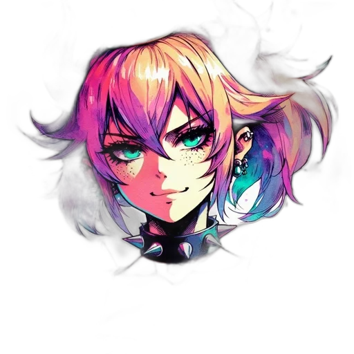 mask, face, hair, flower transparent PNG cut-out