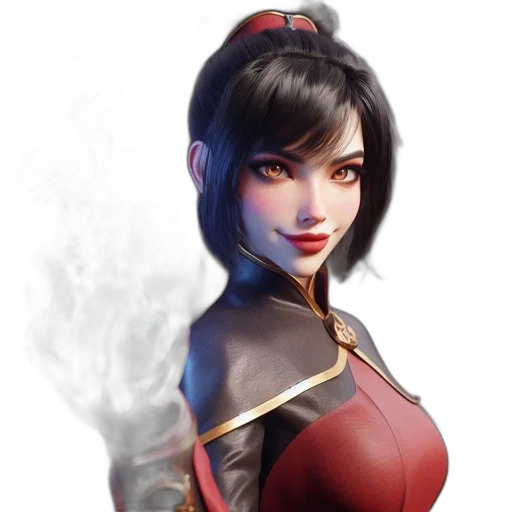 face, fantasy art, concept art, photorealistic transparent PNG cut-out