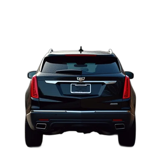 car, 3d render, back, used transparent PNG cut-out