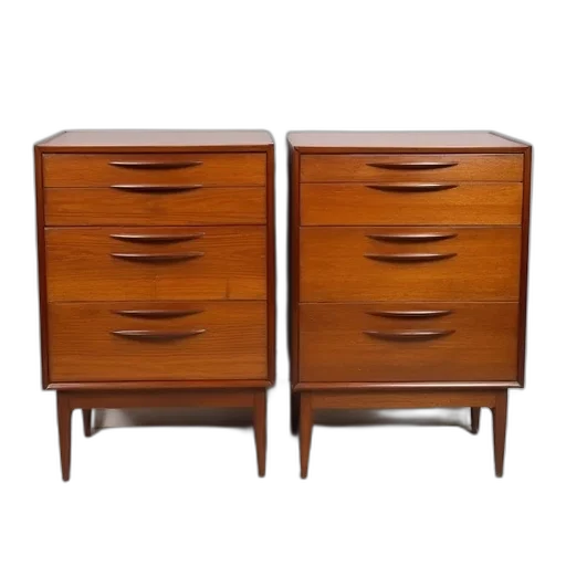 furniture, mid, century, pair transparent PNG cut-out