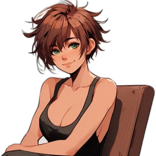 face, hair, dress, creature transparent PNG cut-out