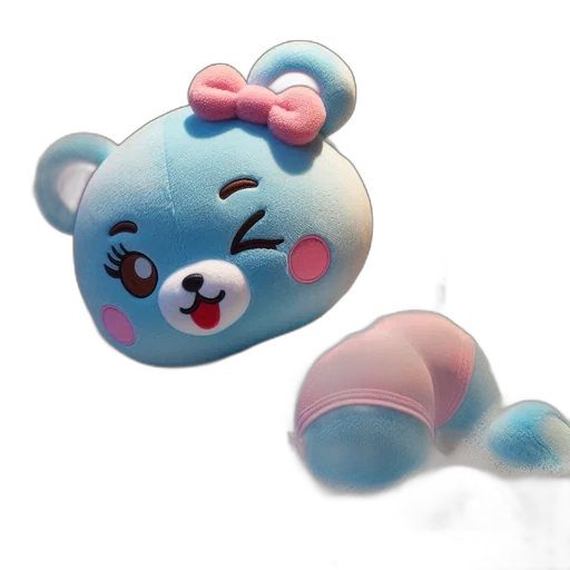 creature, jewelry, 3d render, vaporwave transparent PNG cut-out
