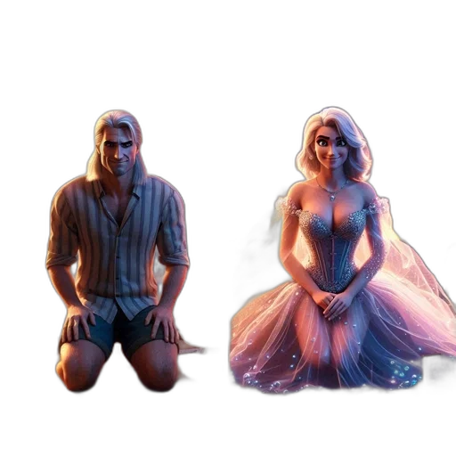 dress, mask, concept art, 3d render transparent PNG cut-out