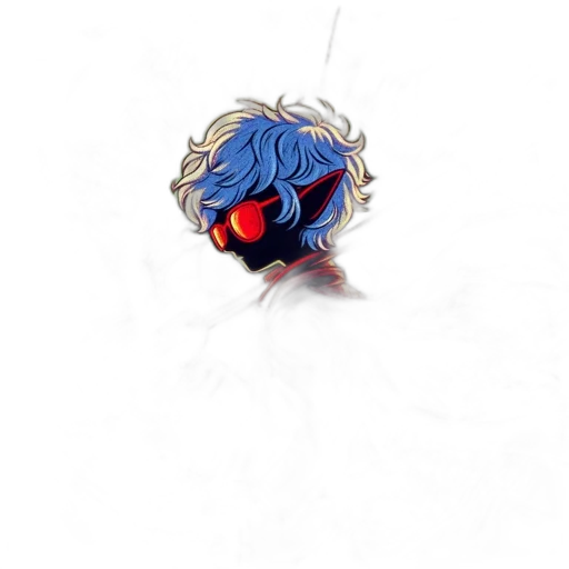 mask, hair, face, creature transparent PNG cut-out