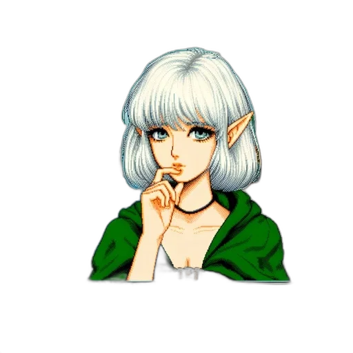 face, staff, hair, jacket transparent PNG cut-out