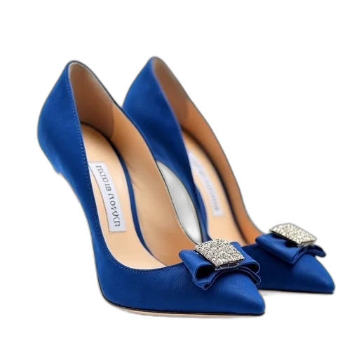 shoes, blue, pair, high-heeled transparent PNG cut-out