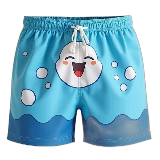 pair, blue, swim, shorts transparent PNG cut-out