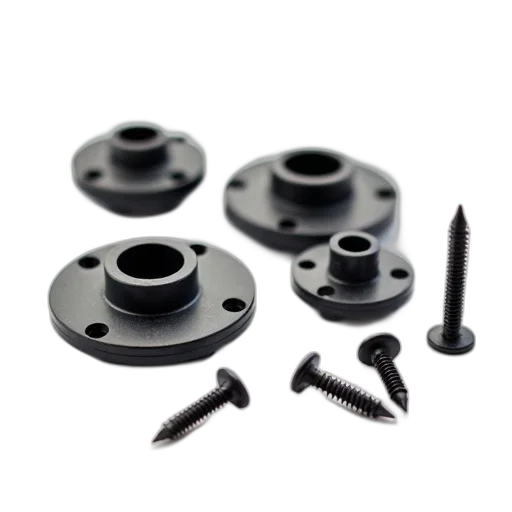 set, black, plastic, spacers transparent PNG cut-out