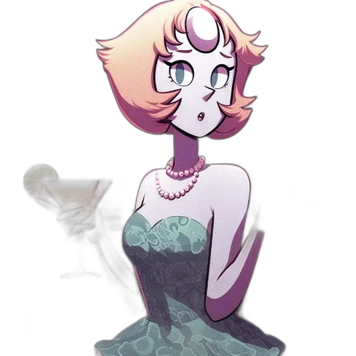 dress, crown, jewelry, creature transparent PNG cut-out