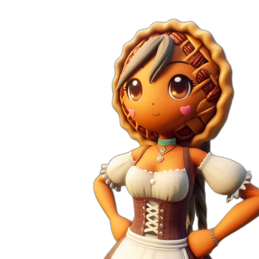 dress, crown, 3d render, concept art transparent PNG cut-out