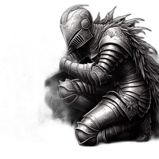 dragon, mask, sword, creature transparent PNG cut-out